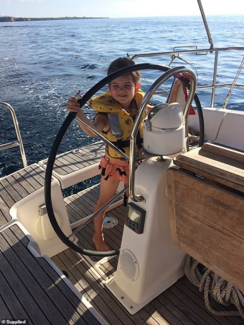 The cool kid: a seven-year-old biker rides a motorcycle with her mother, who loves extreme sports The cool kid: a seven-year-old biker rides a motorcycle with her mother, who loves extreme sports