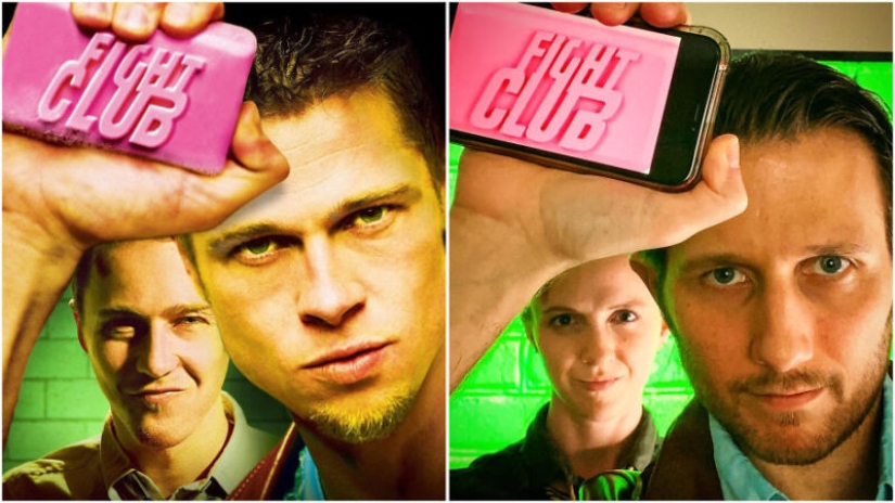 The creative family recreated the famous movie posters in order not to be bored in quarantine The creative family recreated the famous movie posters in order not to be bored in quarantine