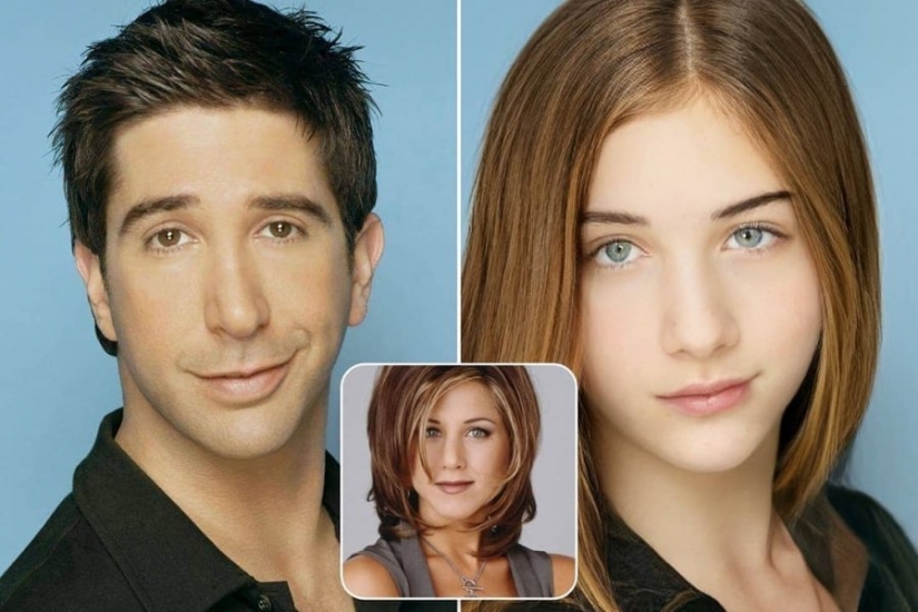 The daughter of Ross and Rachel from "Friends" and 10 more children of the legendary film stars, who were drawn by AI