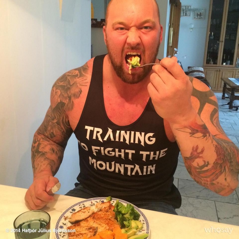 The diet of the strongest man in the world The diet of the strongest man in the world