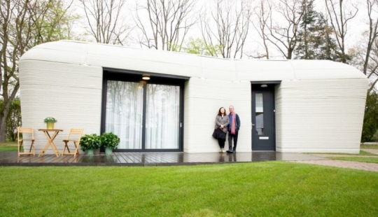 The first residential building in Europe, printed on a 3D printer, was occupied by residents