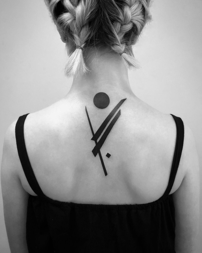 The genius of pure simplicity: Tattoo based on paintings by Malevich from the Moscow master The genius of pure simplicity: Tattoo based on paintings by Malevich from the Moscow master