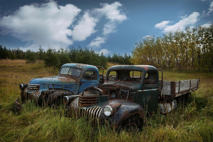 The German spent ten years searching all over Europe for cemeteries of old cars - from tractors to Mercedes