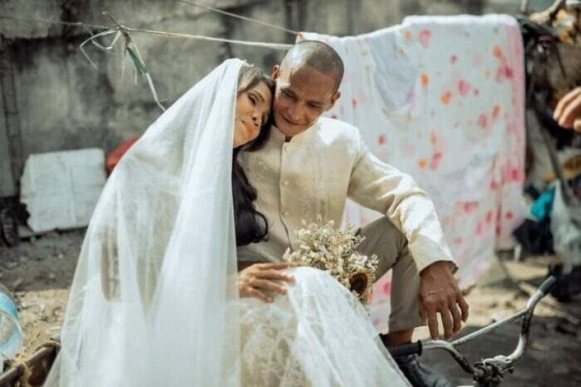 The good people of arranged marriage for the couple of homeless people, who for 24 years together