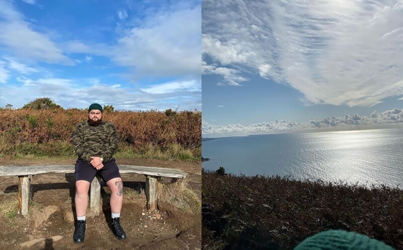 The guy leaves reviews of benches all over the UK