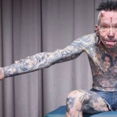 The most pierced man on the planet Rolf Buchholz: "There are 278 pieces of iron in my genitals alone"