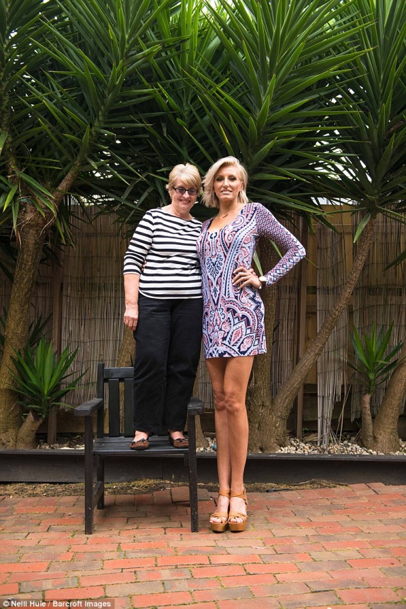 The mother-of-two claimed to have the longest legs in the world