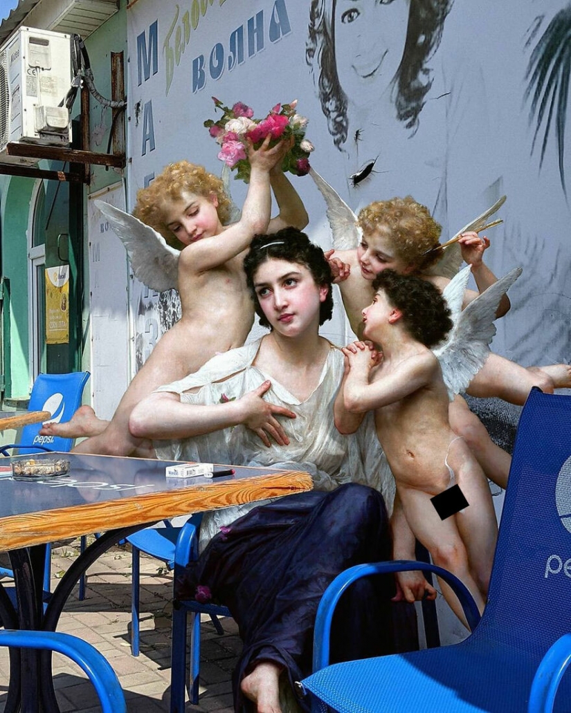 The nymph in the reserved seat and other collages by Alexey Kondakov The nymph in the reserved seat and other collages by Alexey Kondakov