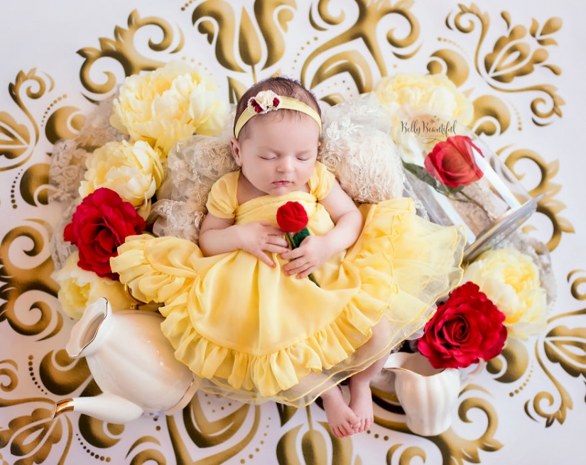 The photographer turned 6 baby girls into real Disney princesses