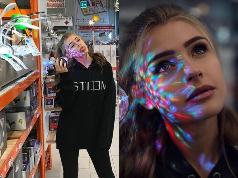 The photographer uses cheap everyday items as a props when taking photos