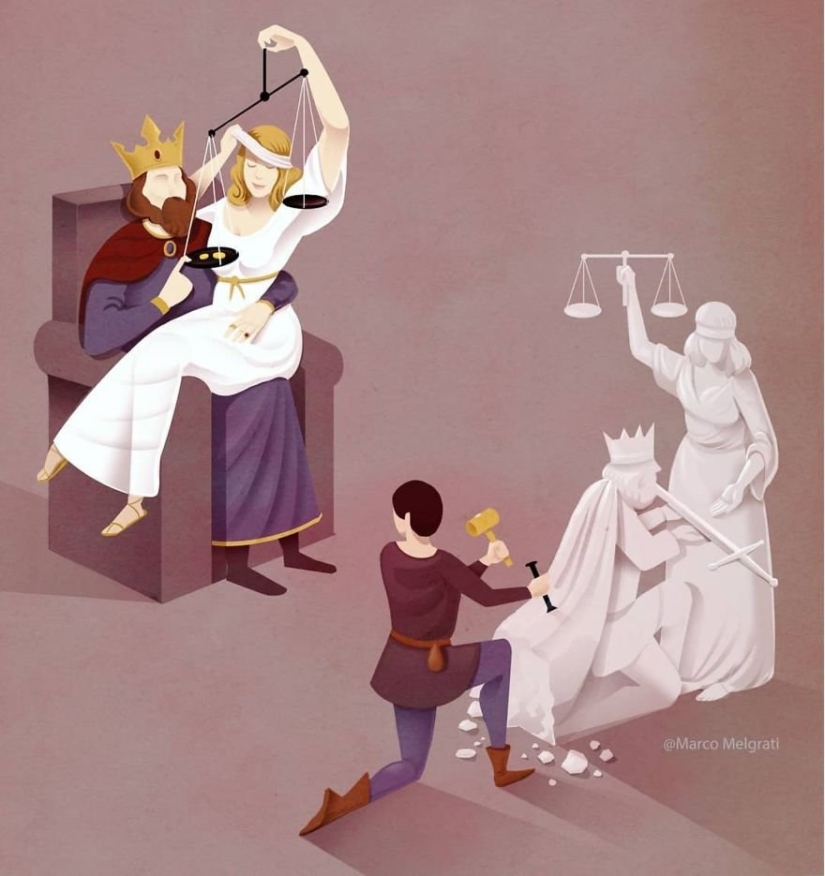 The sad truth about modern life: 20 provocative illustrations Marco Melgrati The sad truth about modern life: 20 provocative illustrations Marco Melgrati