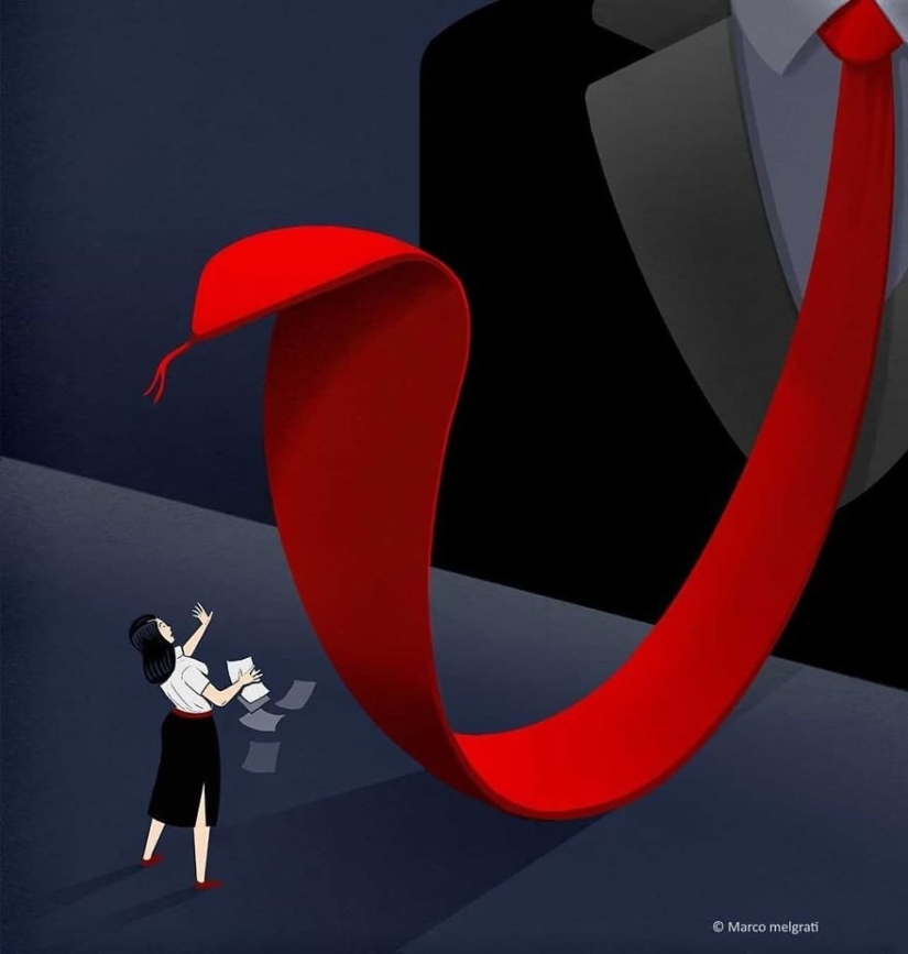 The sad truth about modern life: 20 provocative illustrations Marco Melgrati The sad truth about modern life: 20 provocative illustrations Marco Melgrati