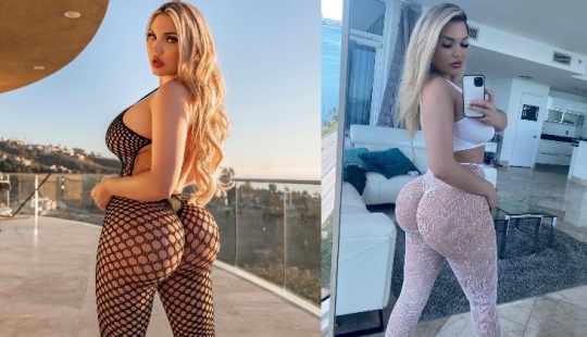 The slender model increased the buttocks and then bitterly regretted it