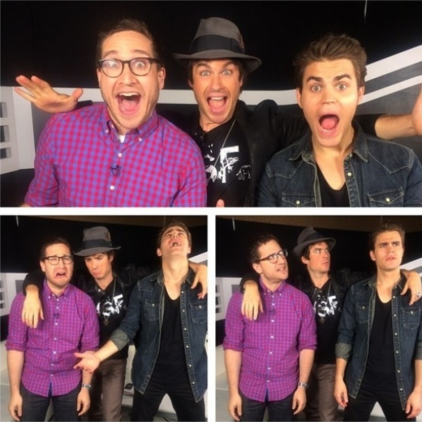 The stars depict joy, sadness and bewilderment. Some are doing well