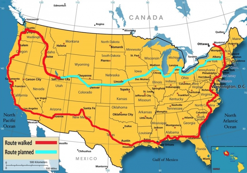 The woman walked around half the country, asking all passers-by one question: their answers will amaze you