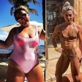 The woman was engaged in Thai Boxing to lose weight, and became a professional athlete