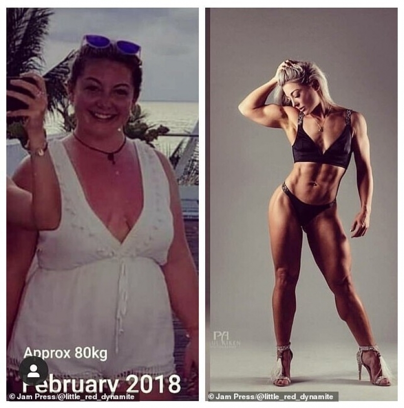 The woman was engaged in Thai Boxing to lose weight, and became a professional athlete The woman was engaged in Thai Boxing to lose weight, and became a professional athlete