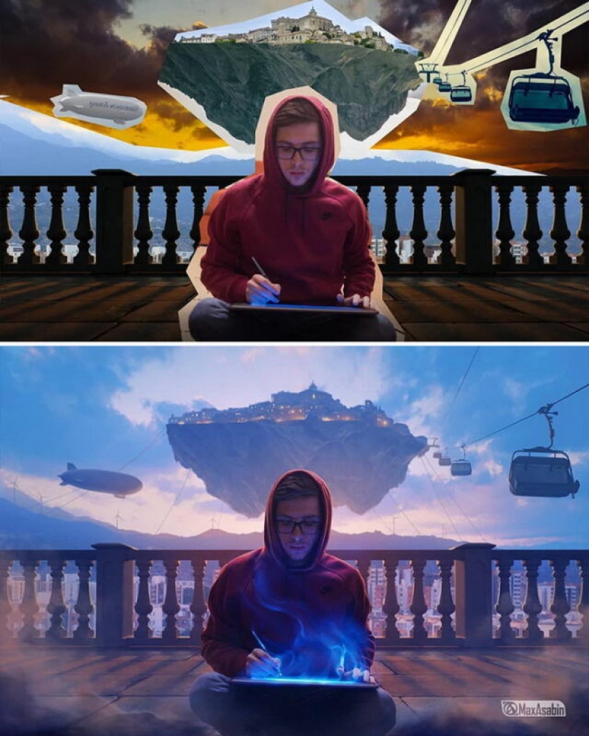 The works of the harsh Russian photoshop master will definitely amaze your imagination