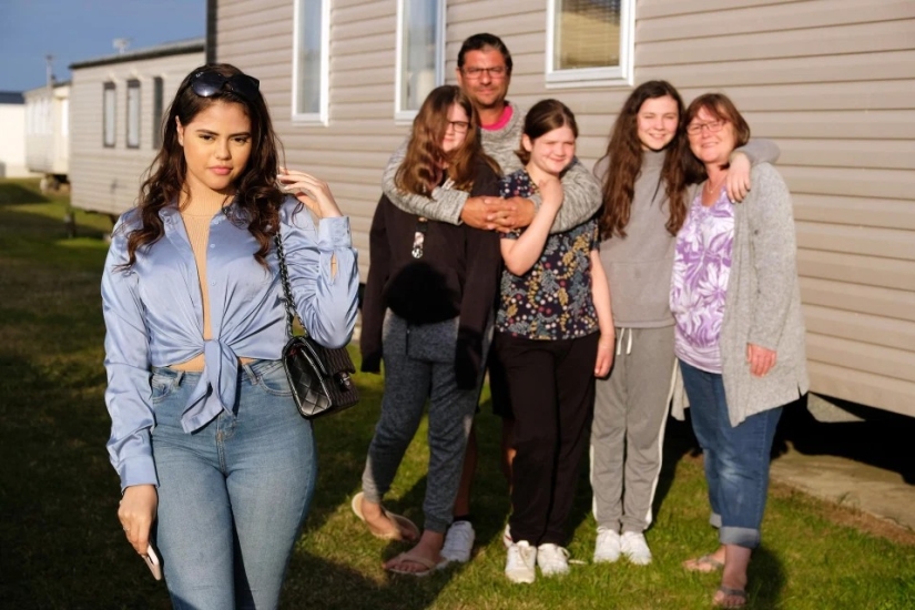 The young majorette in the reality show Rich Kids, Skint Holiday was shocked by the squalid conditions in which she has to live