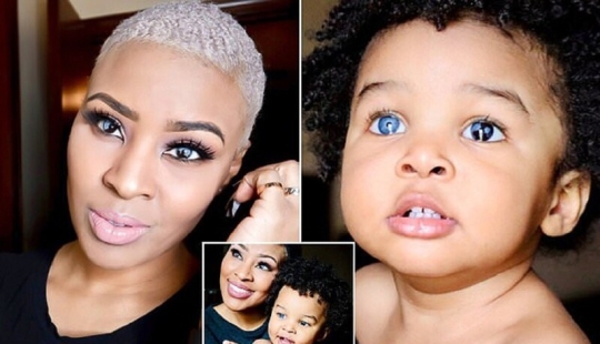 This American woman and her little son conquered the Internet with their unusual eyes