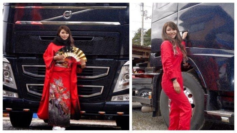 Toneladas de carga y el mar encanto: con más encanto de conductor de camión de Japón vence a la red social