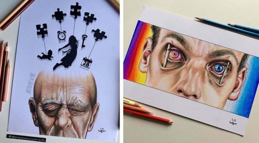 Tough but honest illustrations about how we are affected by social media Tough but honest illustrations about how we are affected by social media