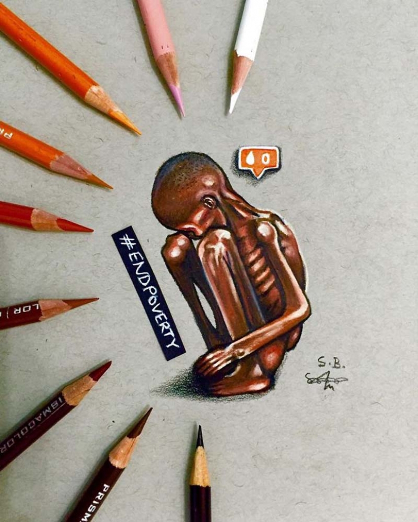 Tough but honest illustrations about how we are affected by social media Tough but honest illustrations about how we are affected by social media