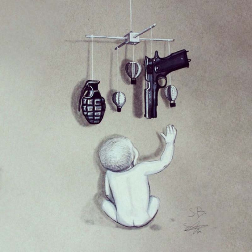 Tough but honest illustrations about how we are affected by social media Tough but honest illustrations about how we are affected by social media