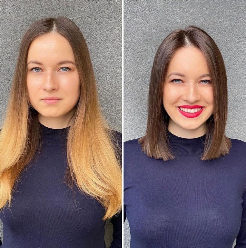 Transformations from a stylist from Lithuania: 30 examples of how a hairstyle changes everything
