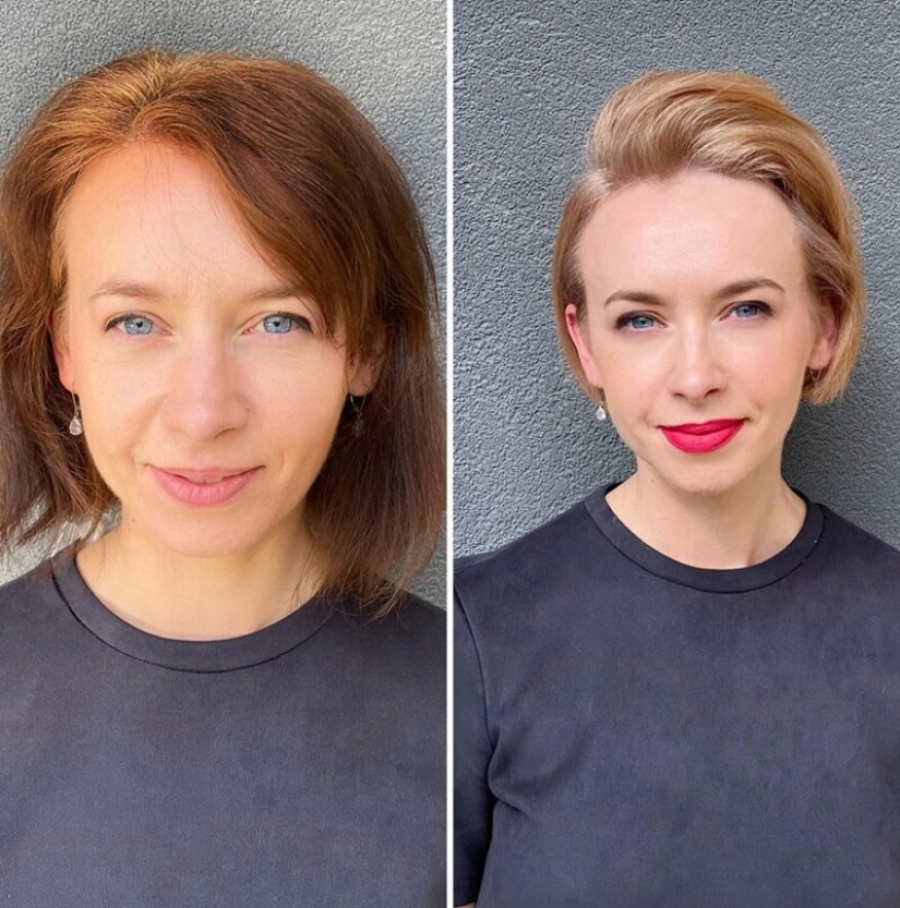 Transformations from a stylist from Lithuania: 30 examples of how a hairstyle changes everything