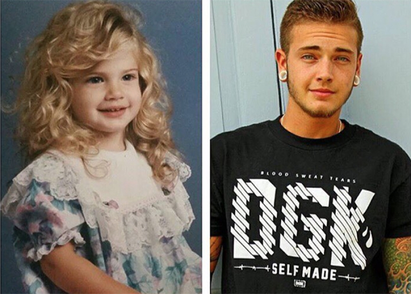 Transformers: fotos de personas antes y después del cambio de sexo