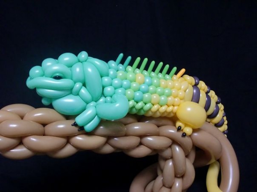 Twist, twirl, I want to cheat: Japanese creates realistic animal figures from balloons Twist, twirl, I want to cheat: Japanese creates realistic animal figures from balloons