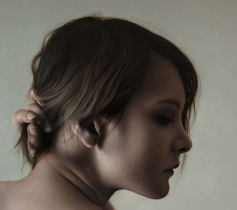 Ultra-realistic portraits with a pinch of the otherworldly by the artist Marco Grassi