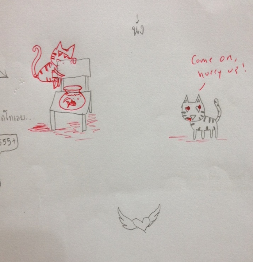 Un profesor tailandés mejora los dibujos de los estudiantes. Resulta genial!