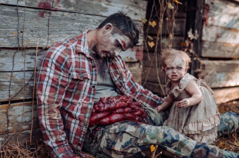 Una mujer "zombificó" a su hija por el bien de una sesión de fotos, y lo que sucedió al final es horripilante