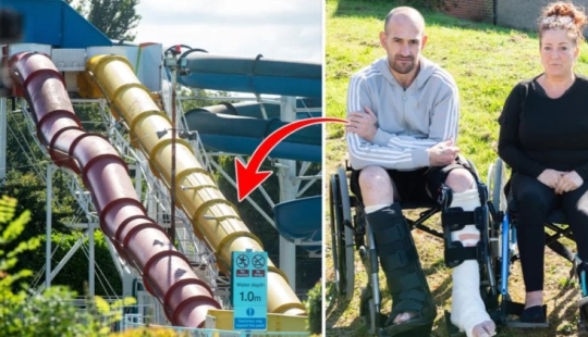 Una pareja borracha del Reino Unido se coló en un parque acuático por la noche y se rompió las piernas allí Una pareja borracha del Reino Unido se coló en un parque acuático por la noche y se rompió las piernas allí