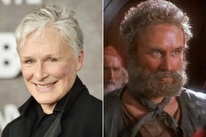 Unrecognizable actors in makeup