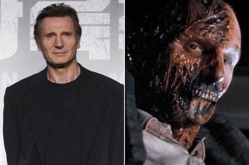 Unrecognizable actors in makeup