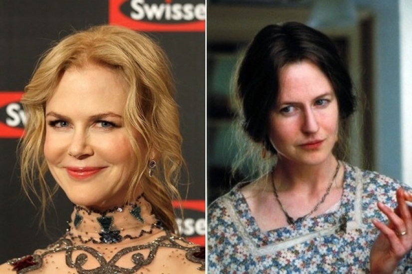 Unrecognizable actors in makeup