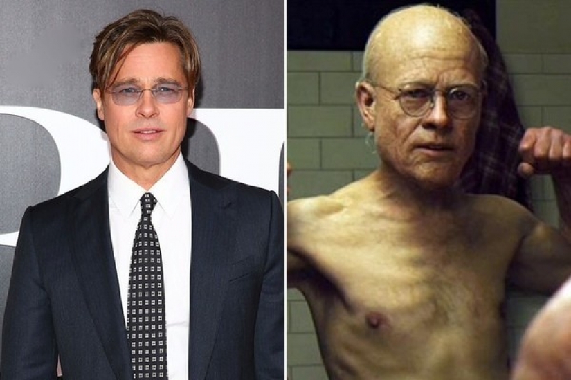 Unrecognizable actors in makeup