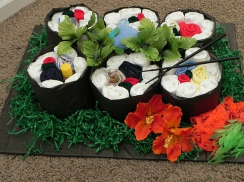 Unthinkable structures made of baby diapers for expectant parents Unthinkable structures made of baby diapers for expectant parents