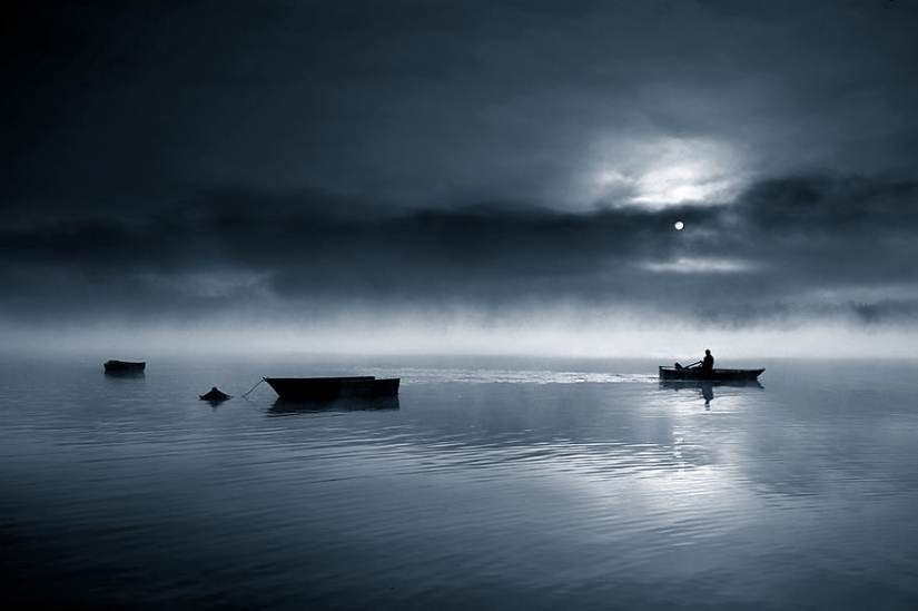 Vida de niebla en el lago Vida de niebla en el lago