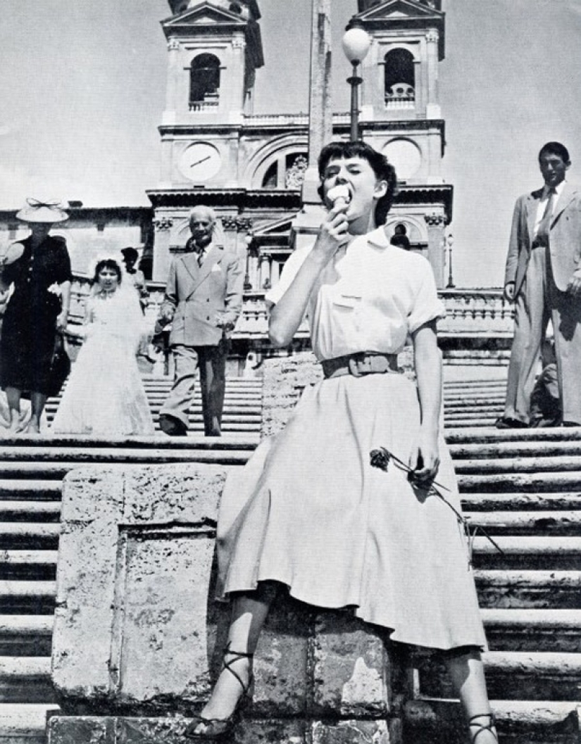 Vintage photos celebrity and ice cream