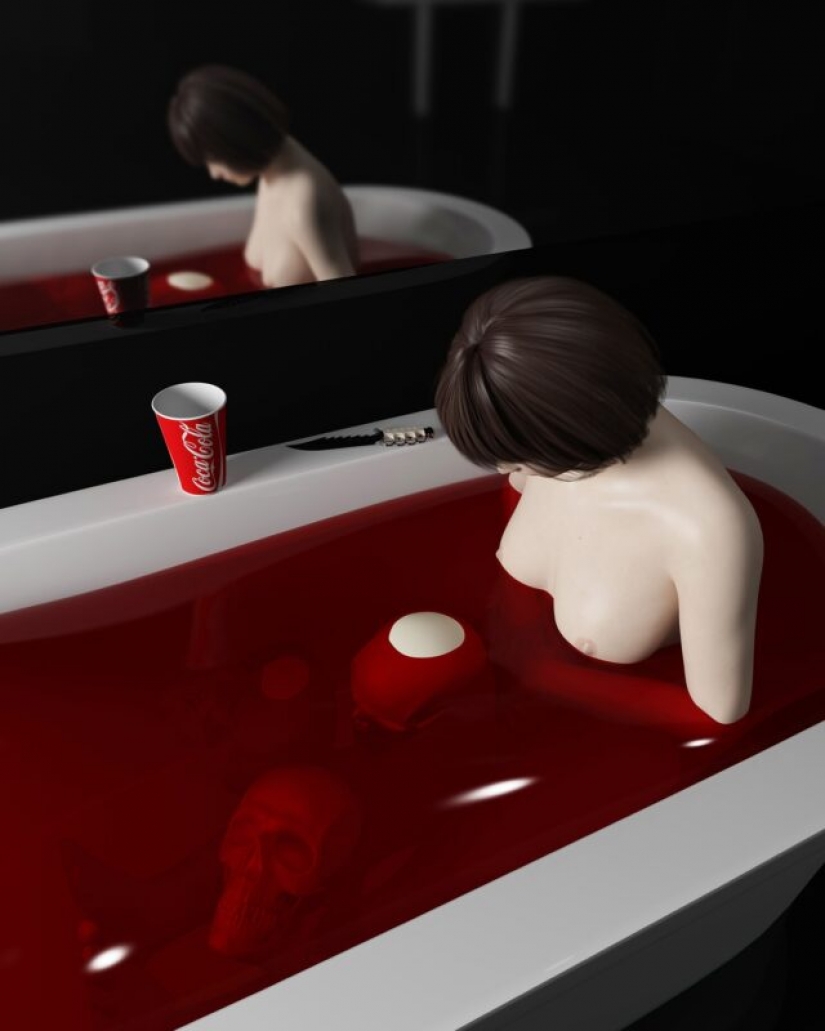 Virtual unreality in Olga Fedorova's shocking 3D paintings Virtual unreality in Olga Fedorova's shocking 3D paintings