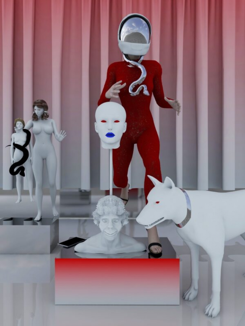 Virtual unreality in Olga Fedorova's shocking 3D paintings Virtual unreality in Olga Fedorova's shocking 3D paintings