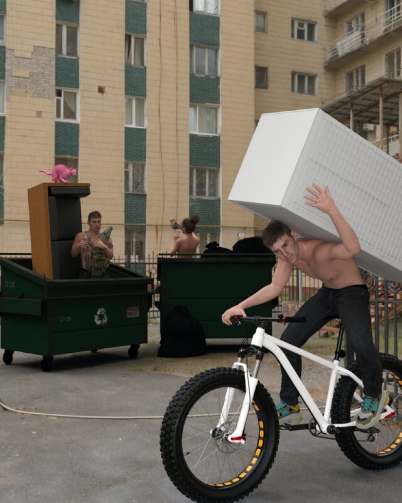 Virtual unreality in Olga Fedorova's shocking 3D paintings Virtual unreality in Olga Fedorova's shocking 3D paintings