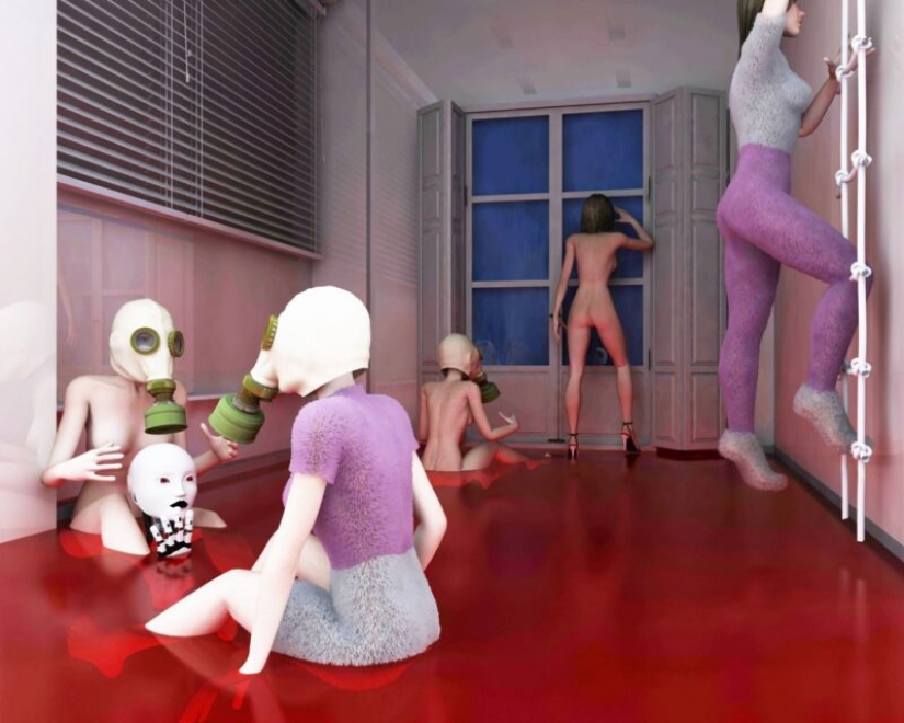 Virtual unreality in Olga Fedorova's shocking 3D paintings Virtual unreality in Olga Fedorova's shocking 3D paintings