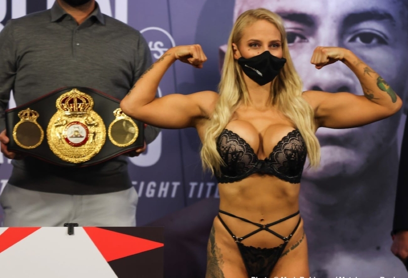 Volar en la pomada: La estrella de boxeo recibió comentarios negativos sobre su apariencia de un suscriptor