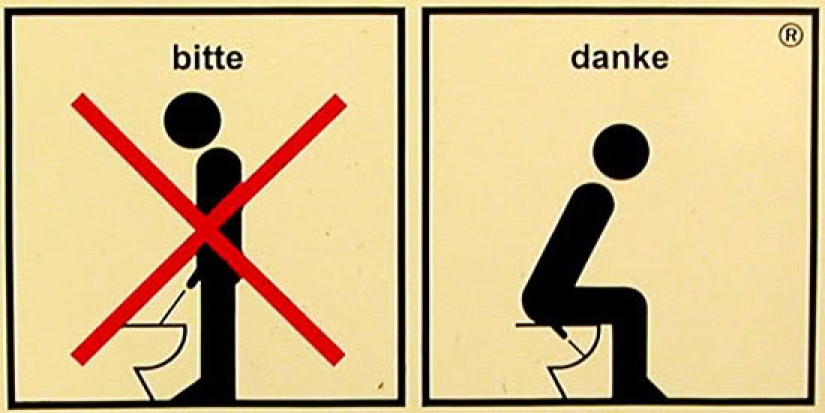 What happens when the toilet in the house is designed by the wife