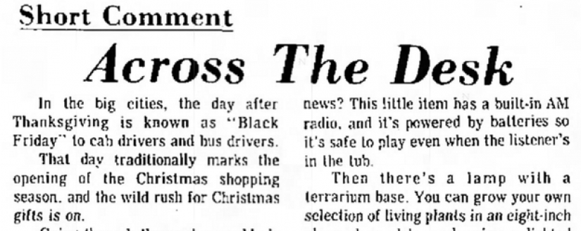 What started Black Friday: the story of the legendary sale